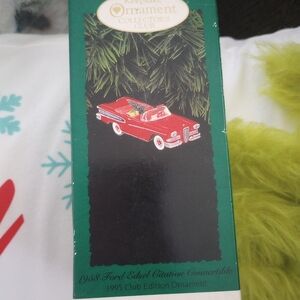 1995 Hallmark Keepsake Ornament 1958 Ford Edsel Citation Convertible Red New NIB